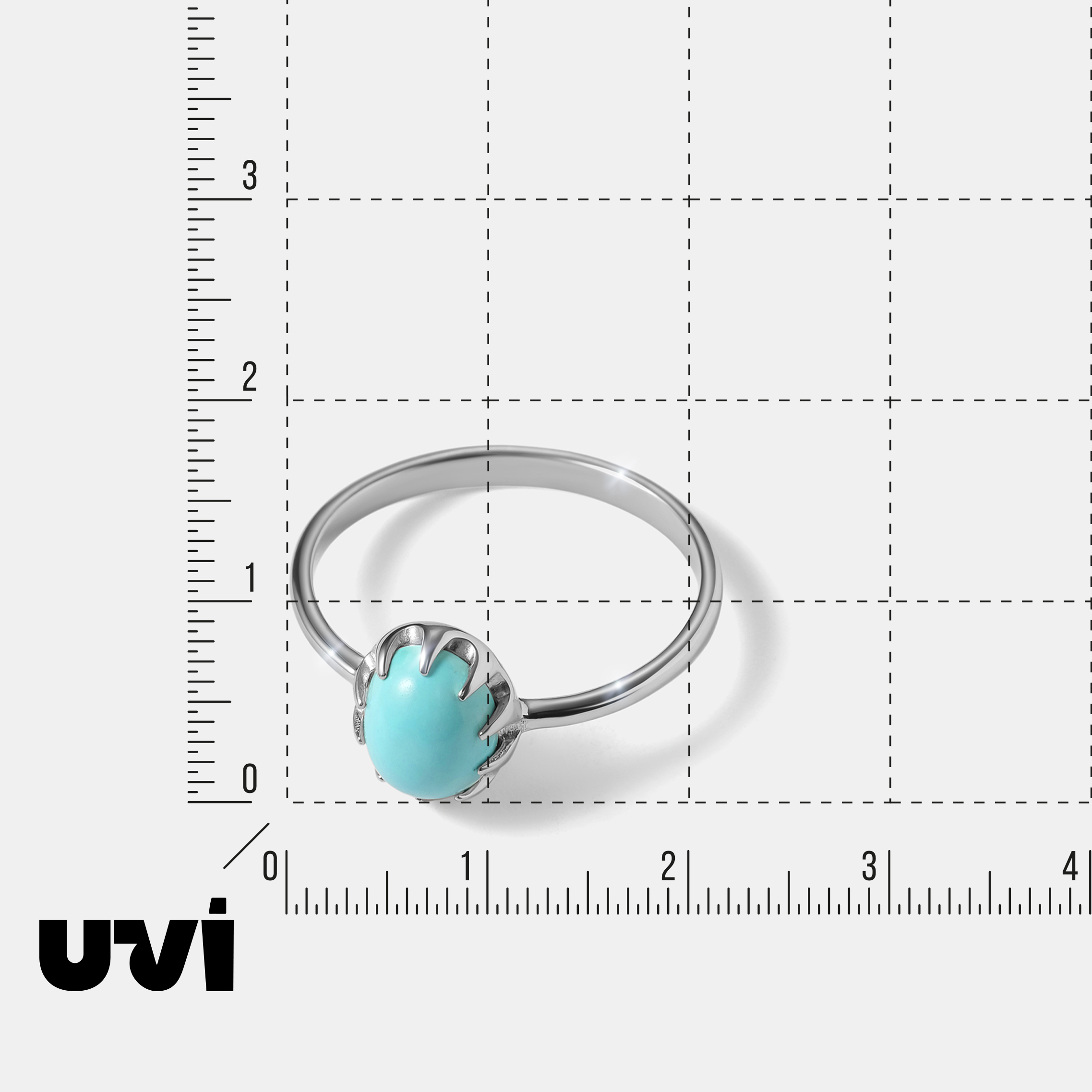 Серебряное кольцо с бирюзой