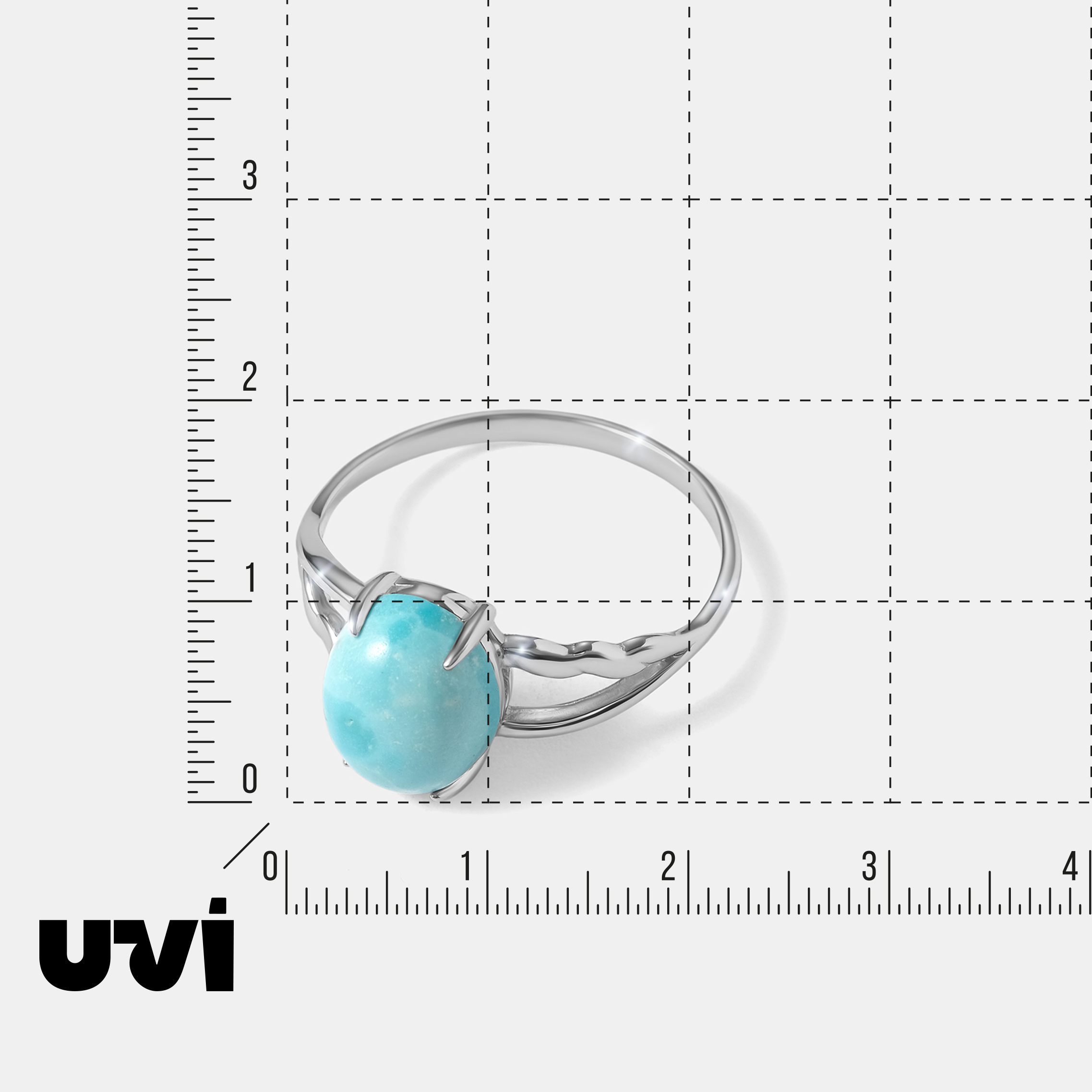 Серебряное кольцо с бирюзой