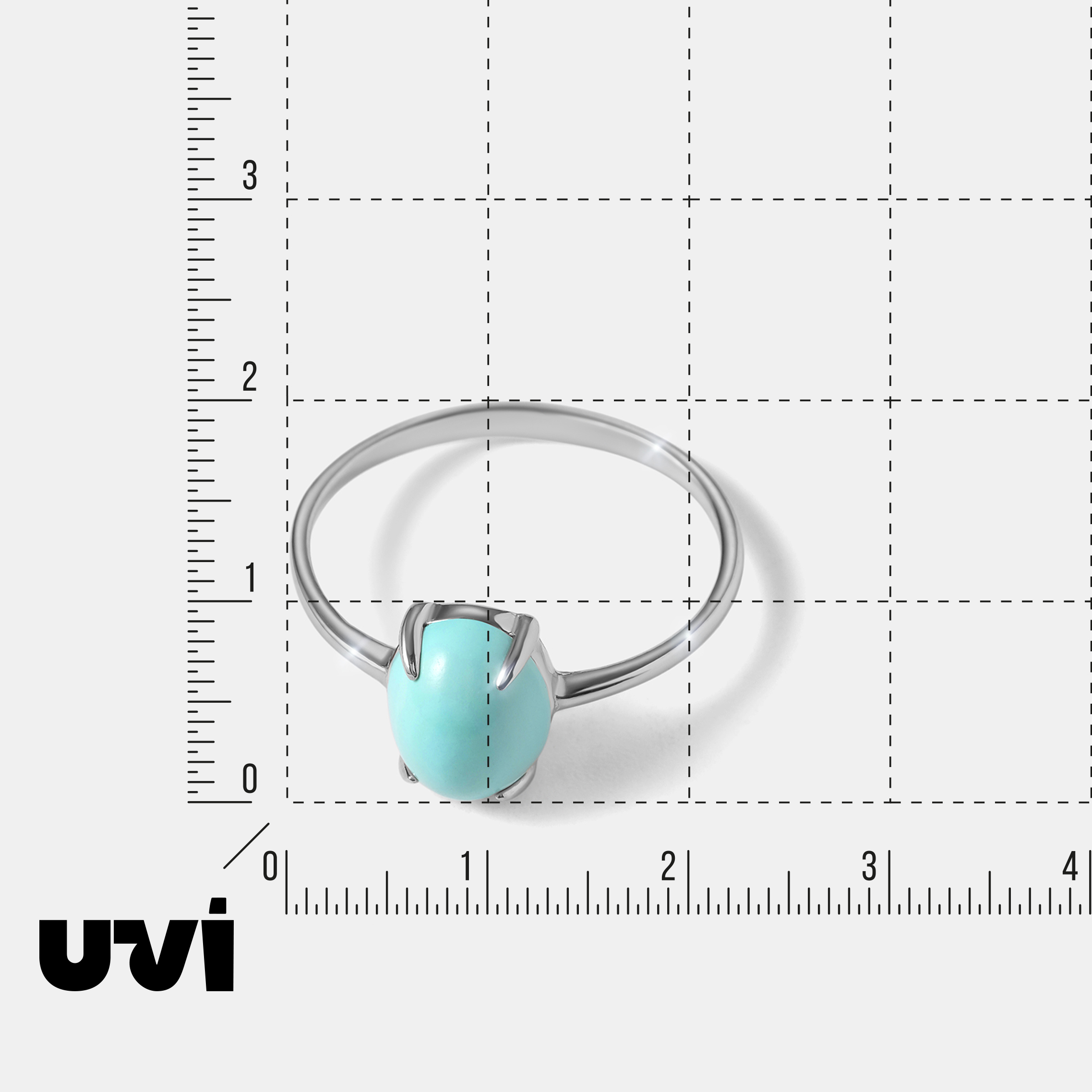 Серебряное кольцо с бирюзой