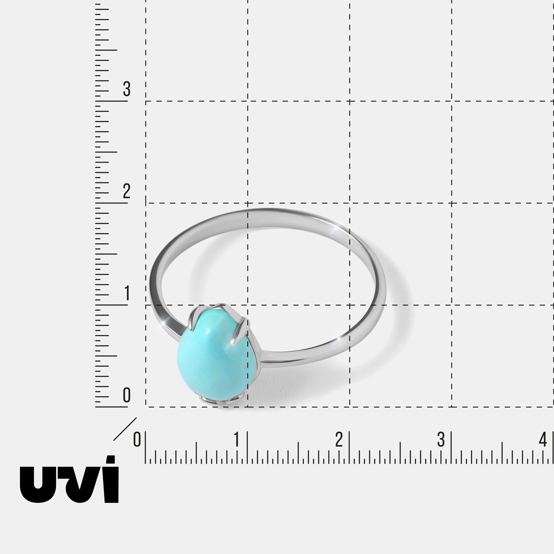 Серебряное кольцо с бирюзой