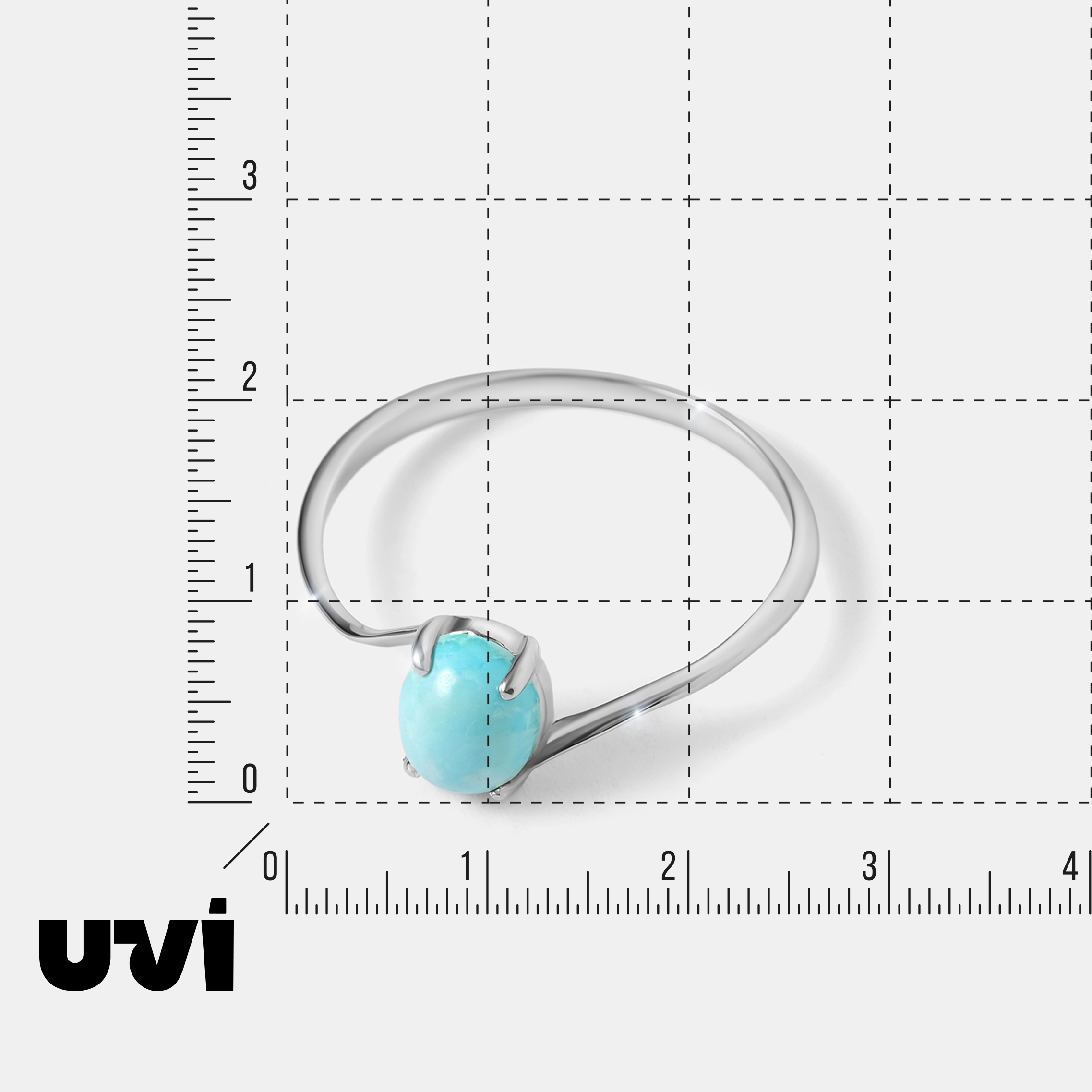 Серебряное кольцо с бирюзой