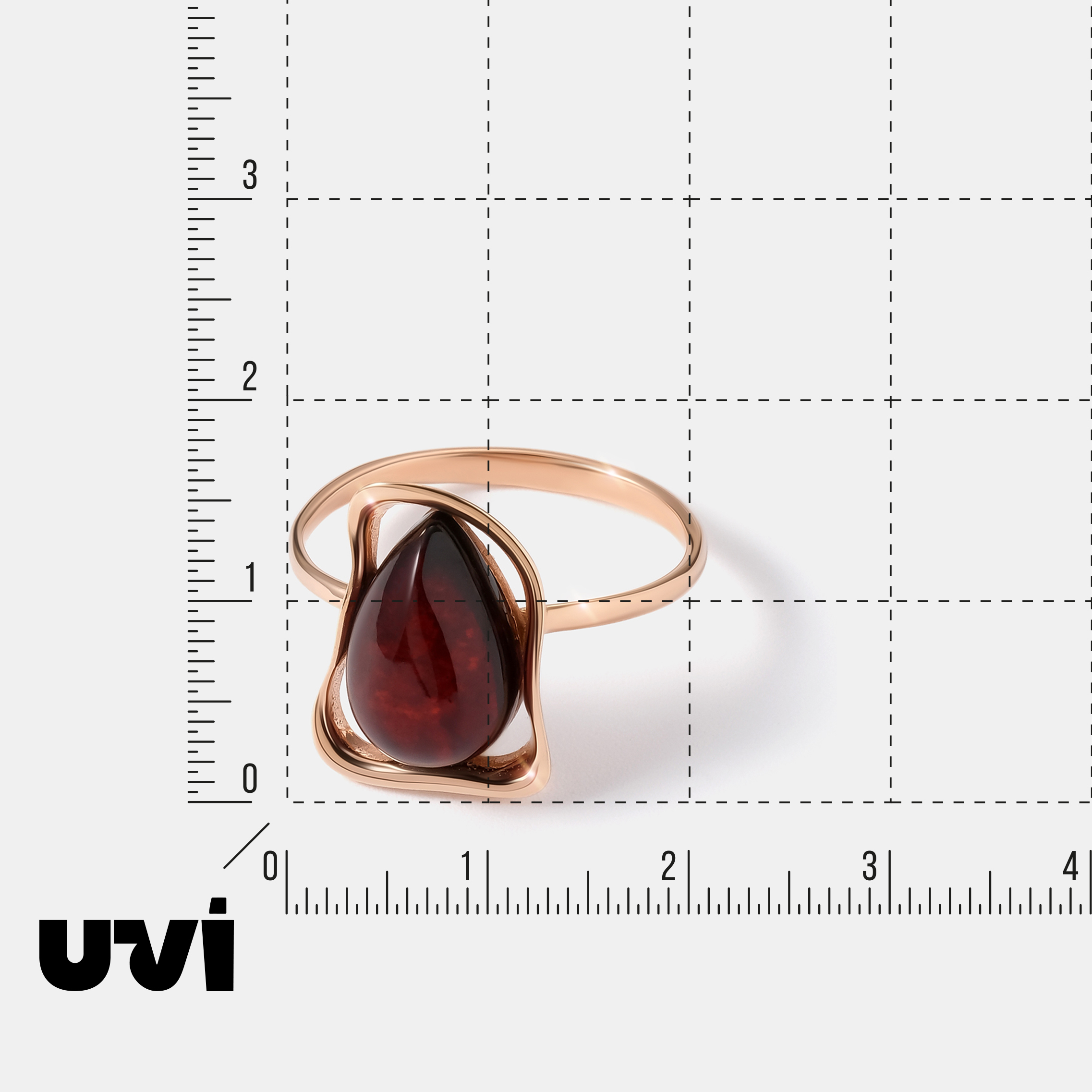 Серебряное кольцо с янтарем