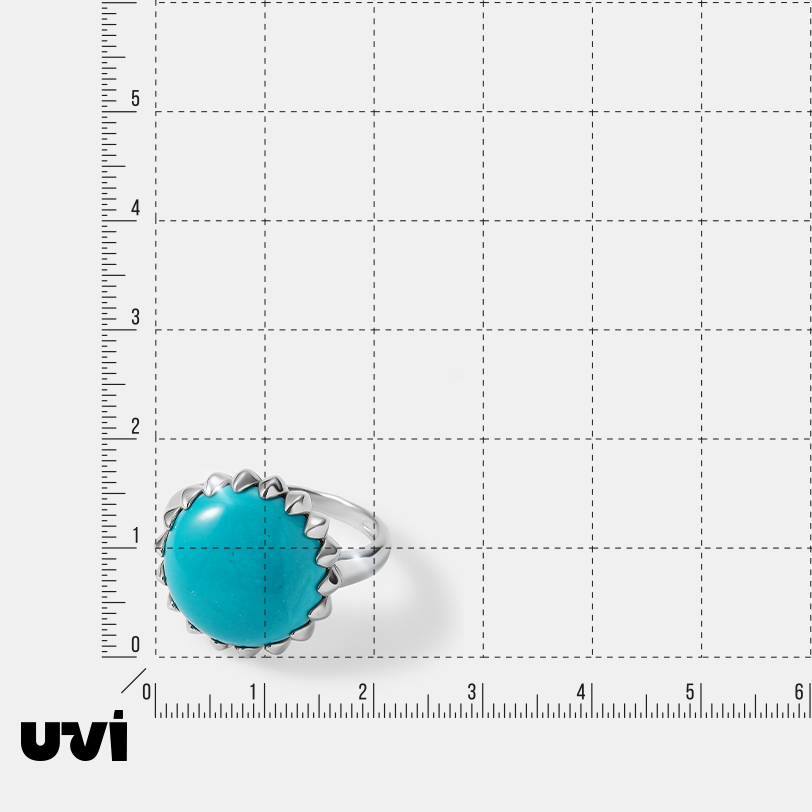 Серебряное кольцо с бирюзой
