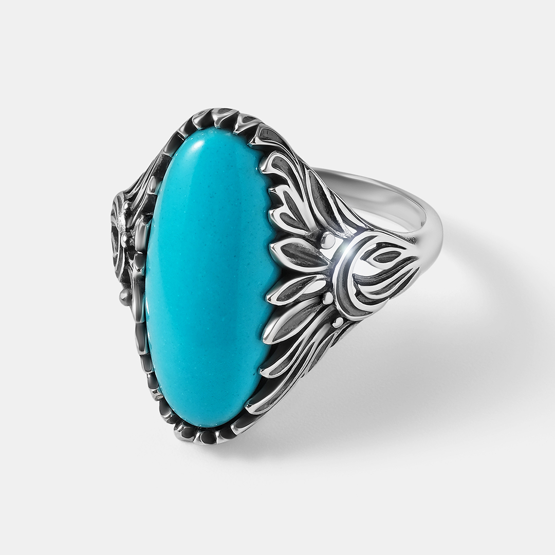 Серебряное кольцо с бирюзой