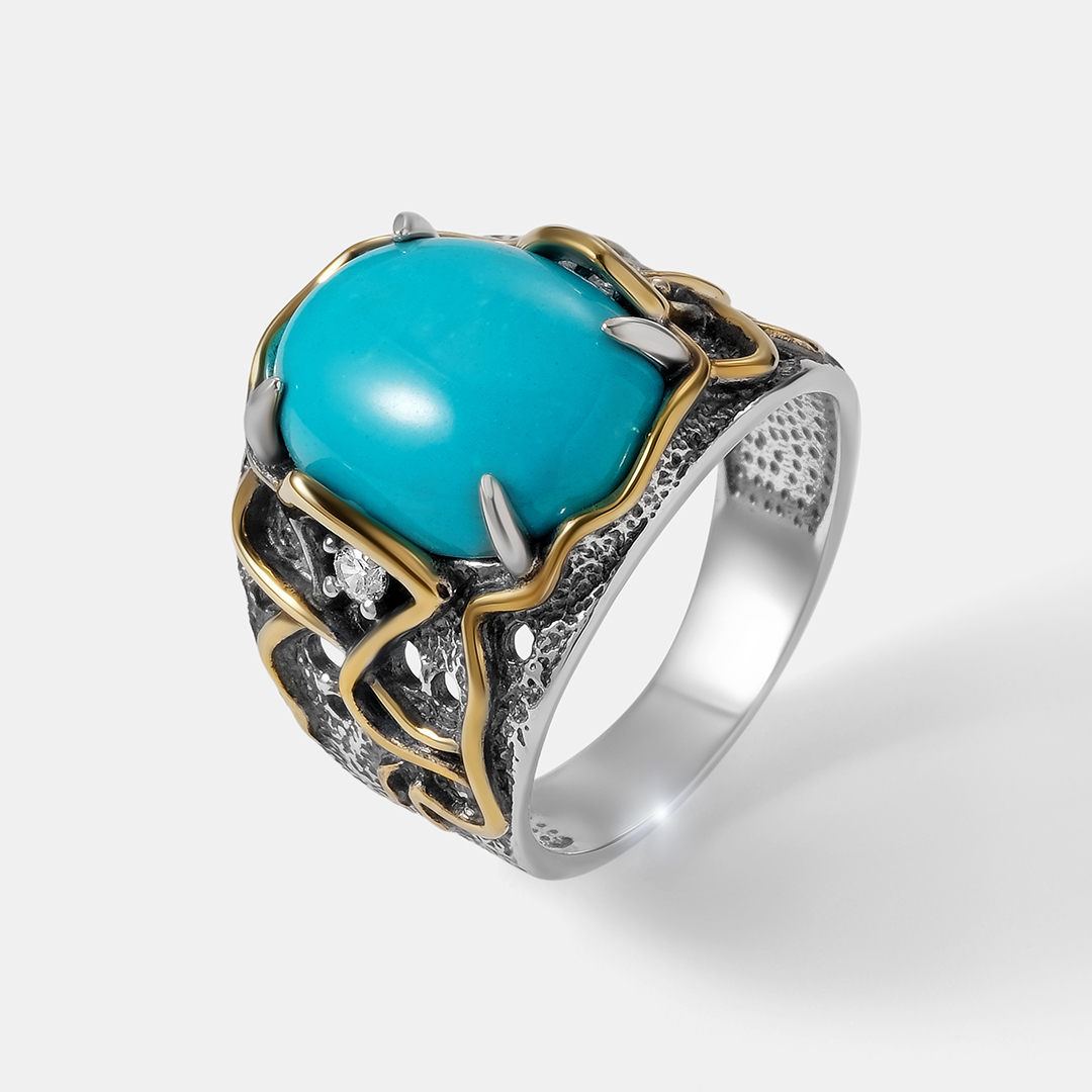 Серебряное кольцо с бирюзой