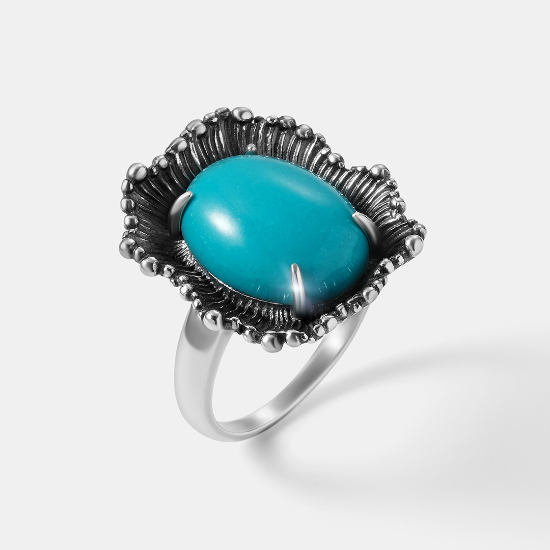 Серебряное кольцо с бирюзой