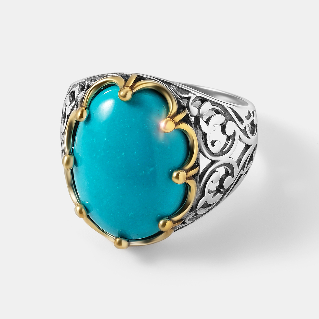Серебряное кольцо с бирюзой