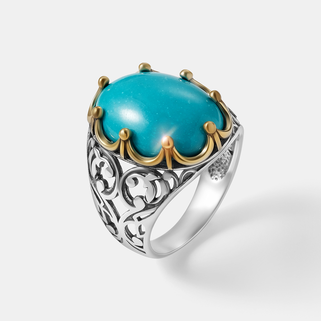Серебряное кольцо с бирюзой