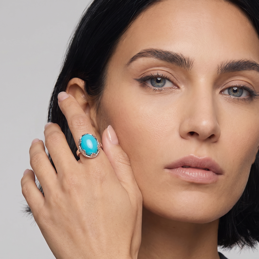Серебряное кольцо с бирюзой