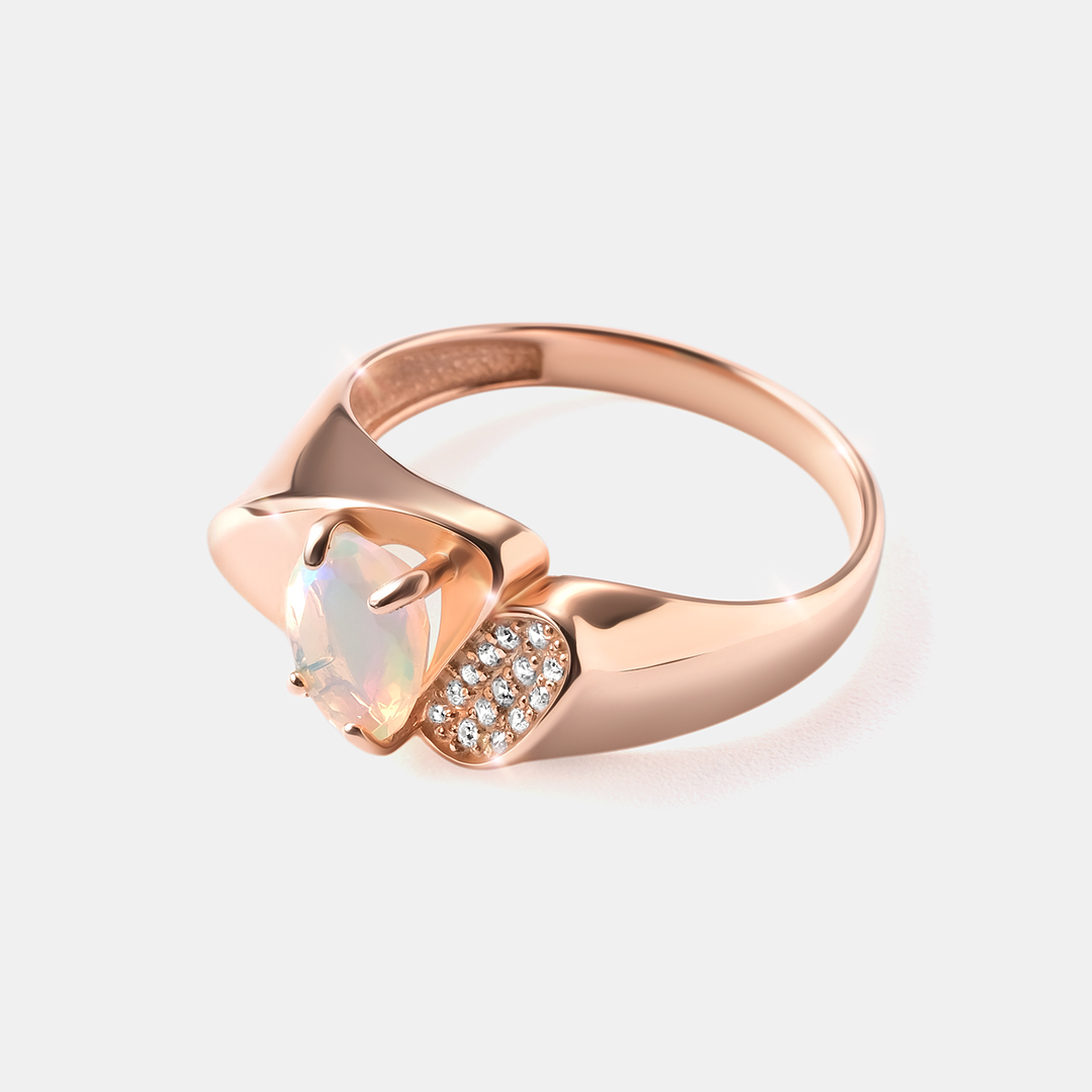 Серебряное кольцо с опалом