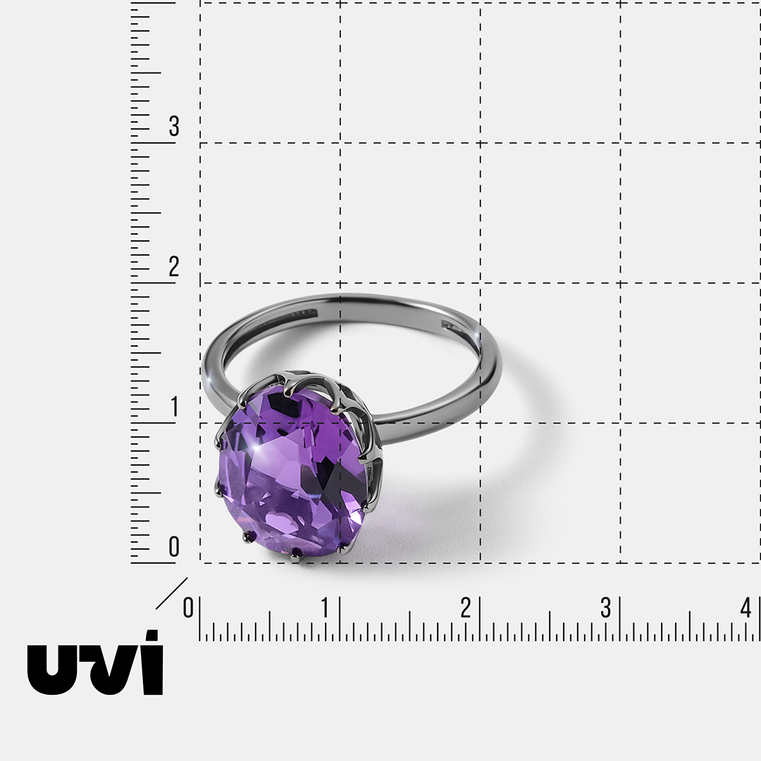 Серебряное кольцо с аметистом