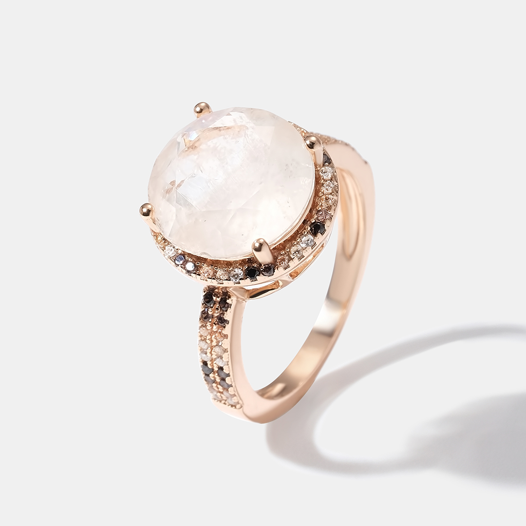 Серебряное кольцо с горным хрусталем