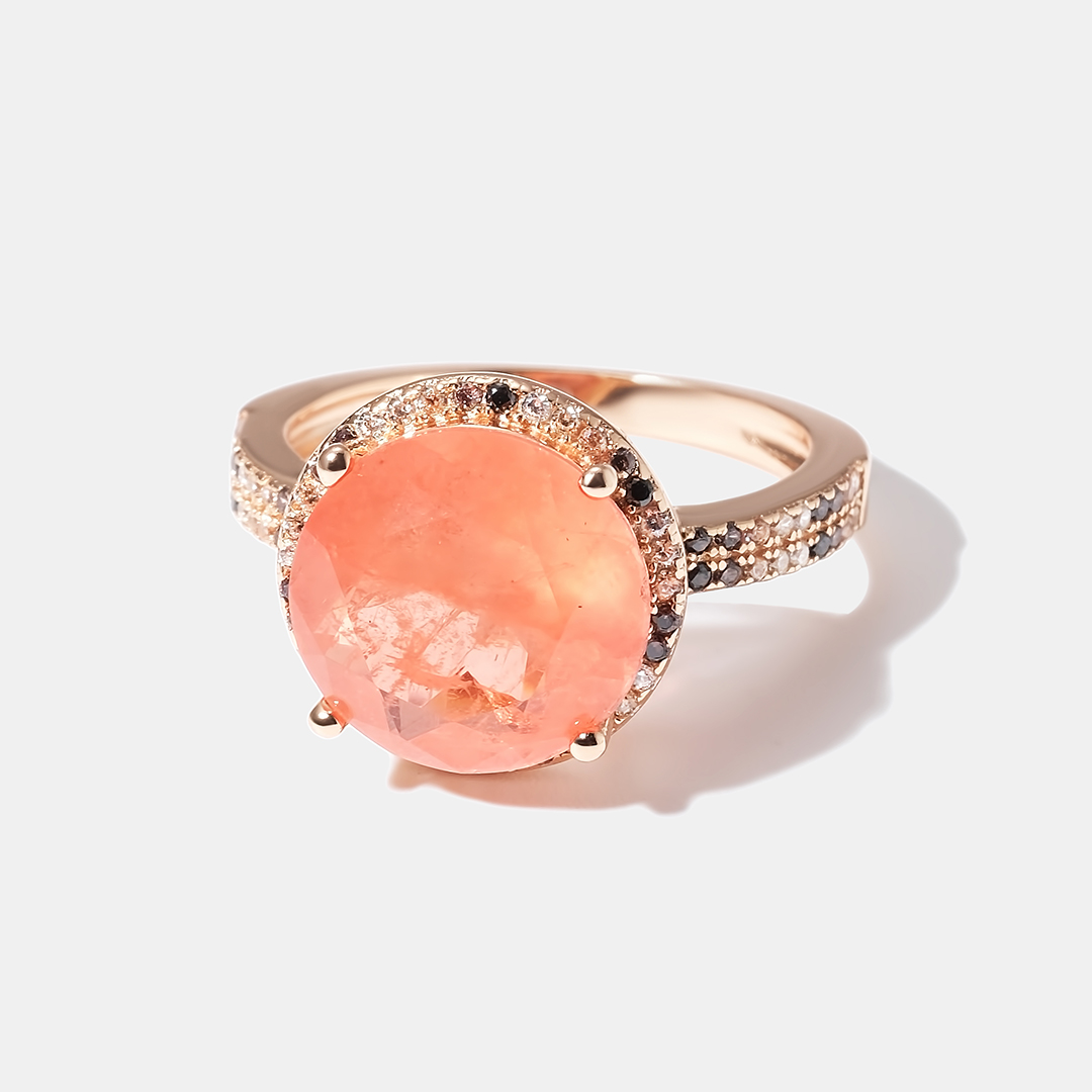 Серебряное кольцо с горным хрусталем