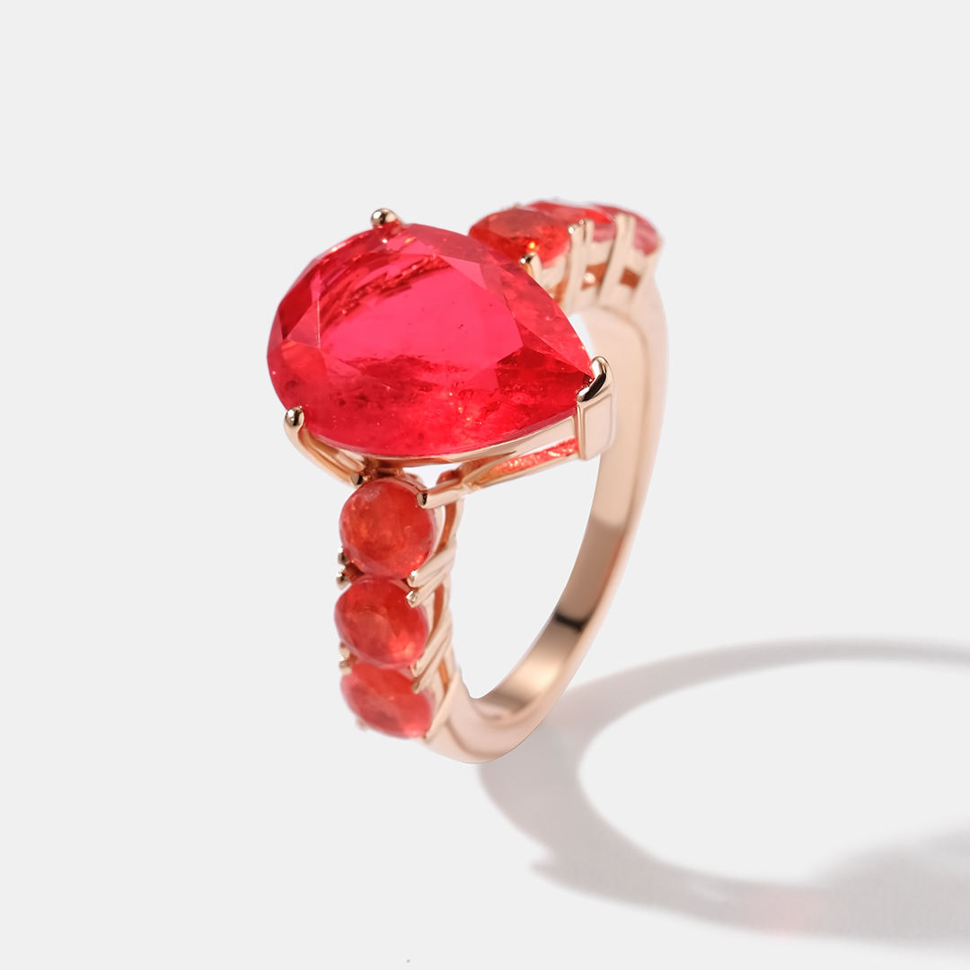Серебряное кольцо с горным хрусталем