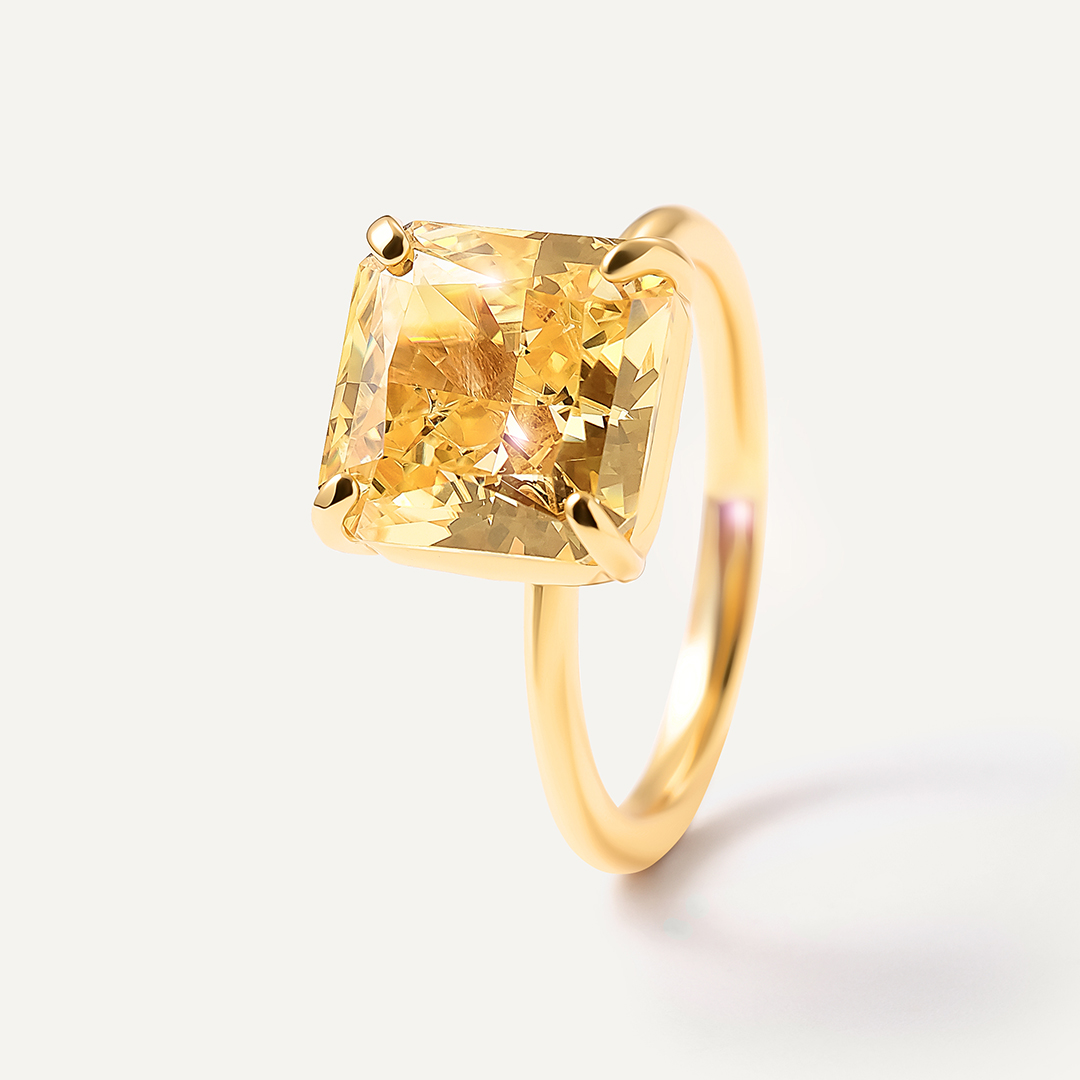 Серебряное кольцо с кубическим цирконием