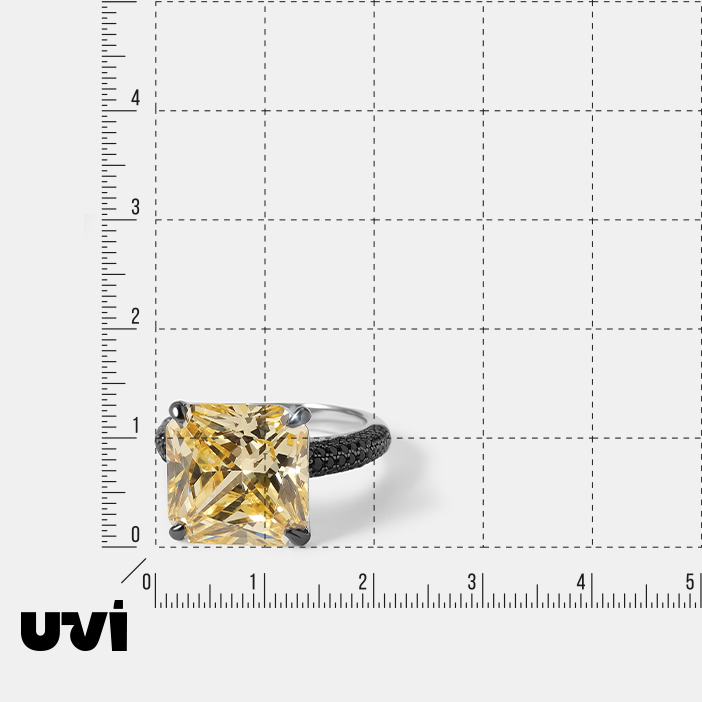 Серебряное кольцо с кубическим цирконием