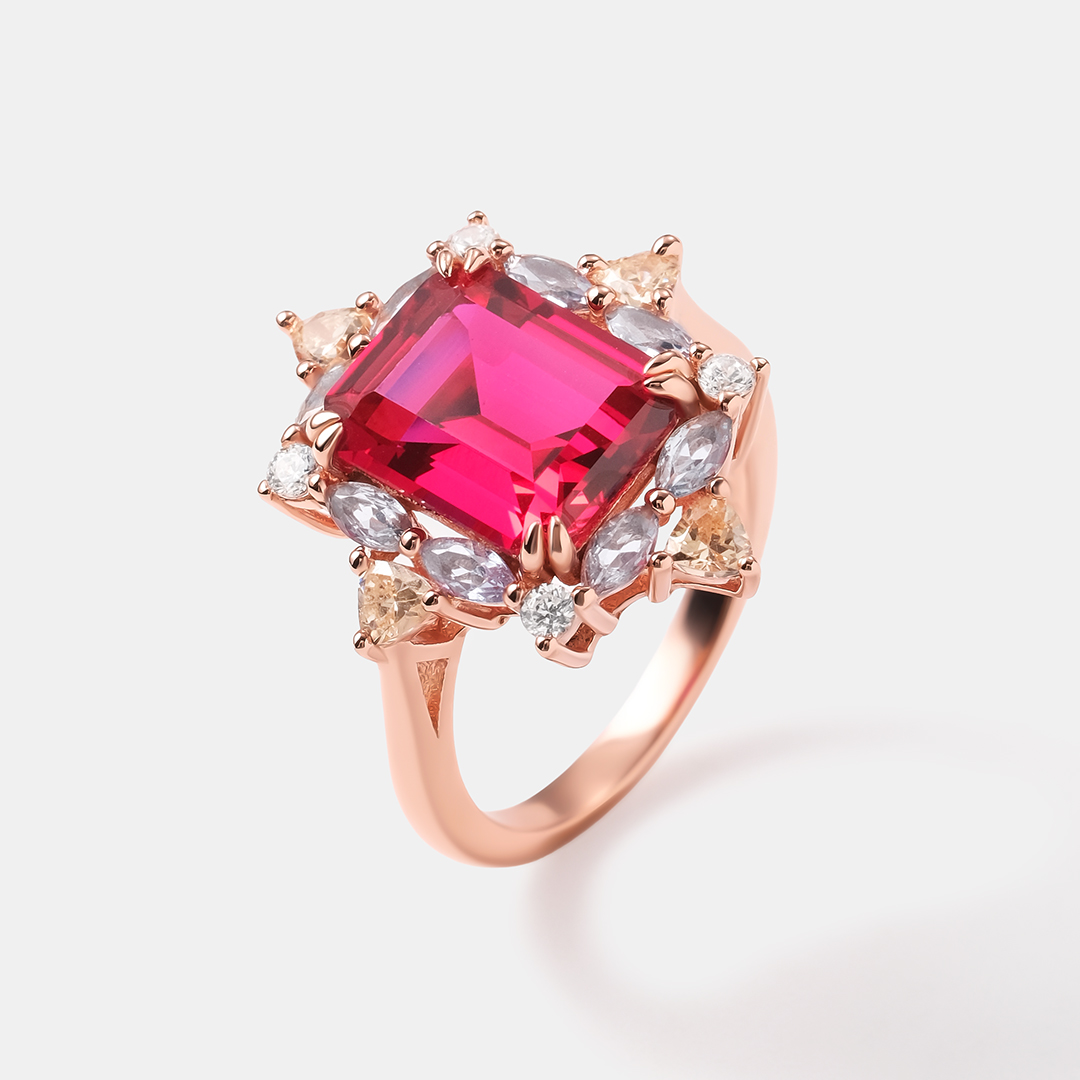 Серебряное кольцо с кубическим цирконием
