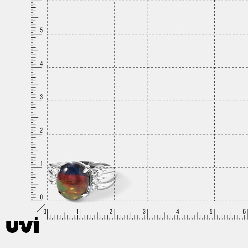 Серебряное кольцо с аммолитом