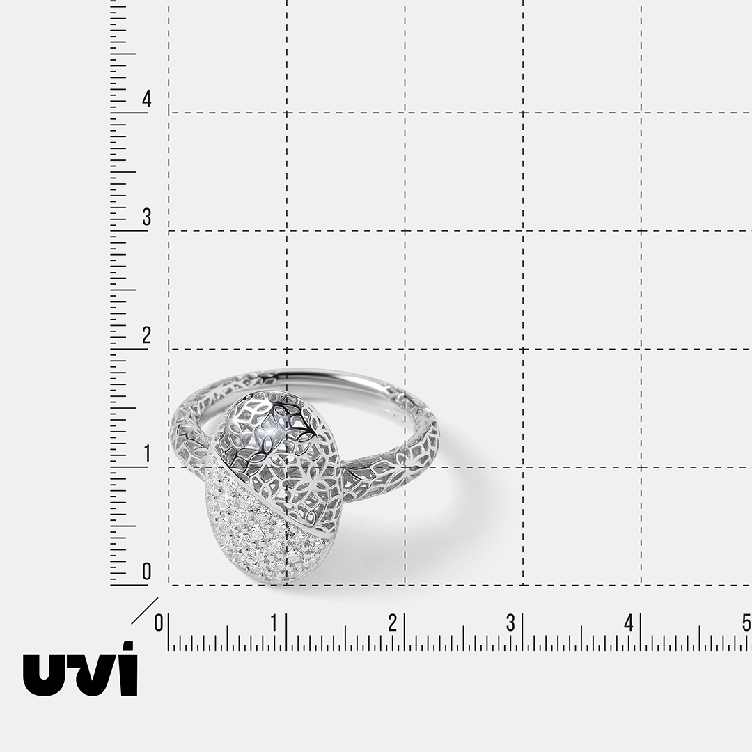 Серебряное кольцо с кубическим цирконием
