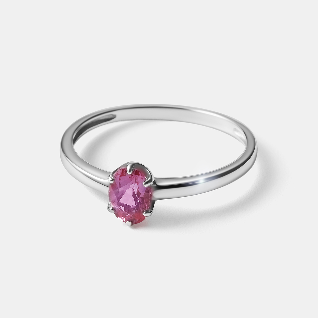 Серебряное кольцо с александритом Чохральского