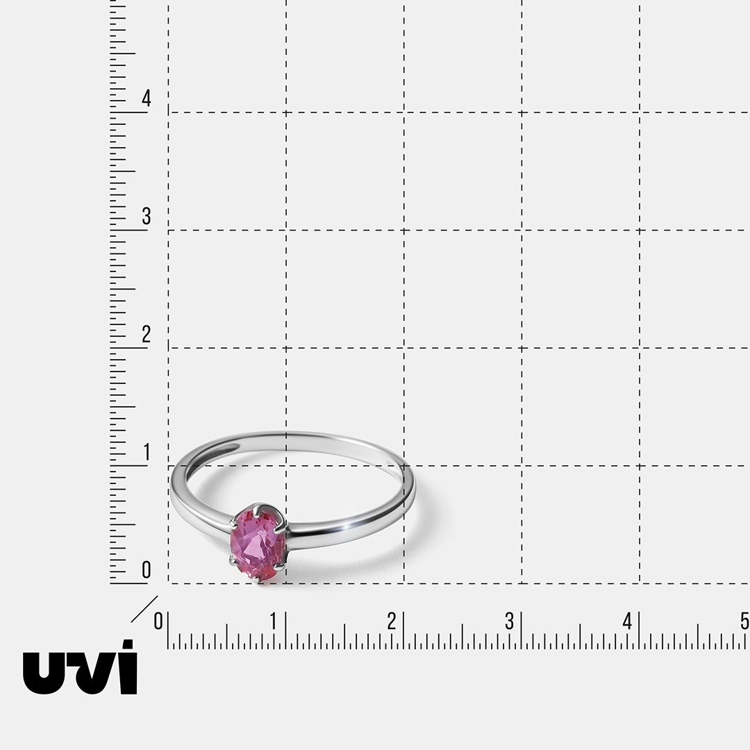 Серебряное кольцо с александритом Чохральского