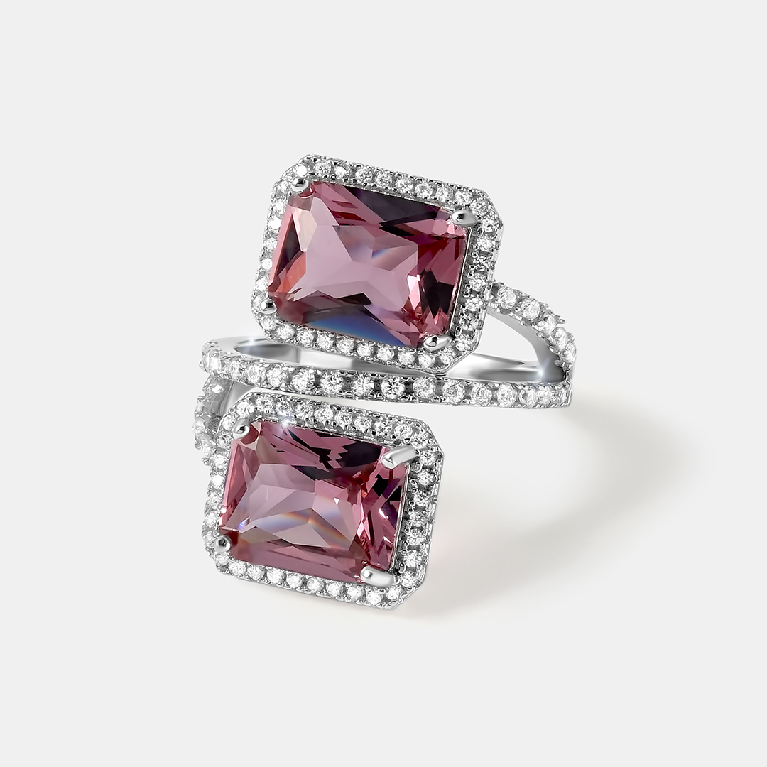 Серебряное кольцо с султанитами