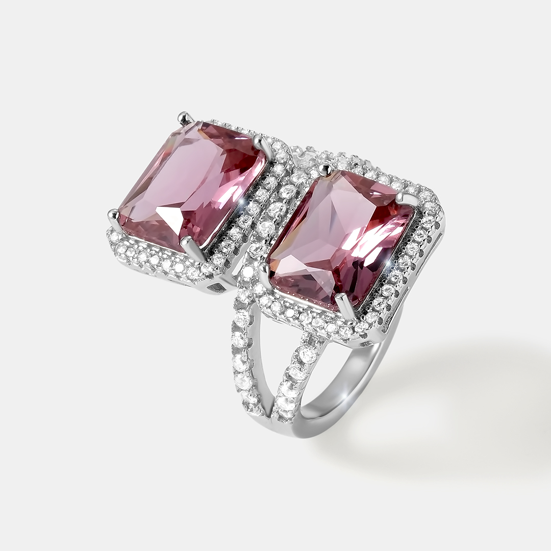 Серебряное кольцо с султанитами