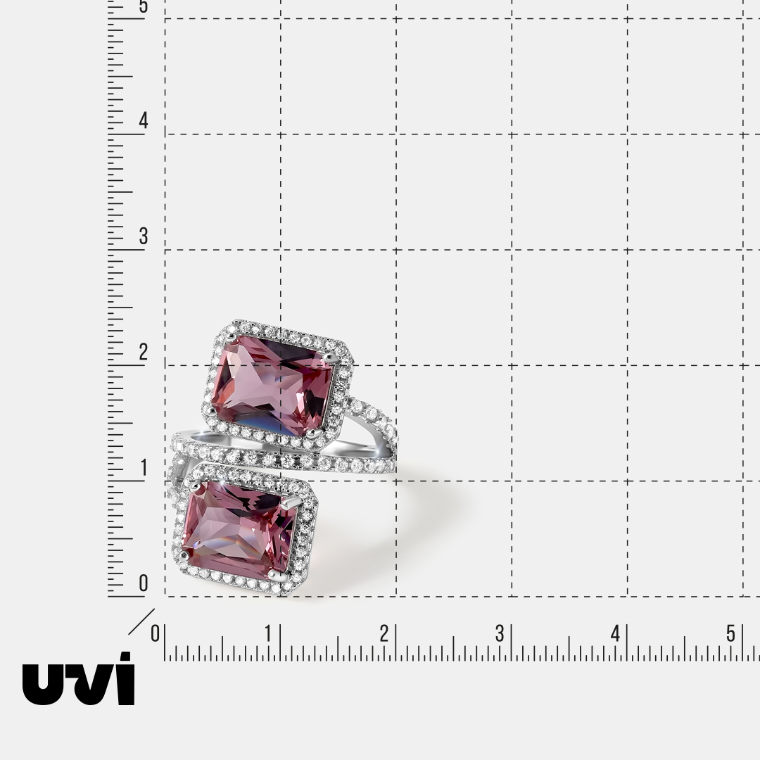 Серебряное кольцо с султанитами