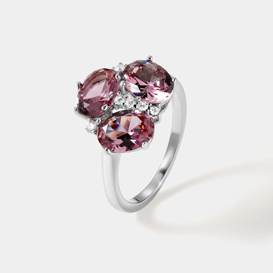 Серебряное кольцо с султанитами