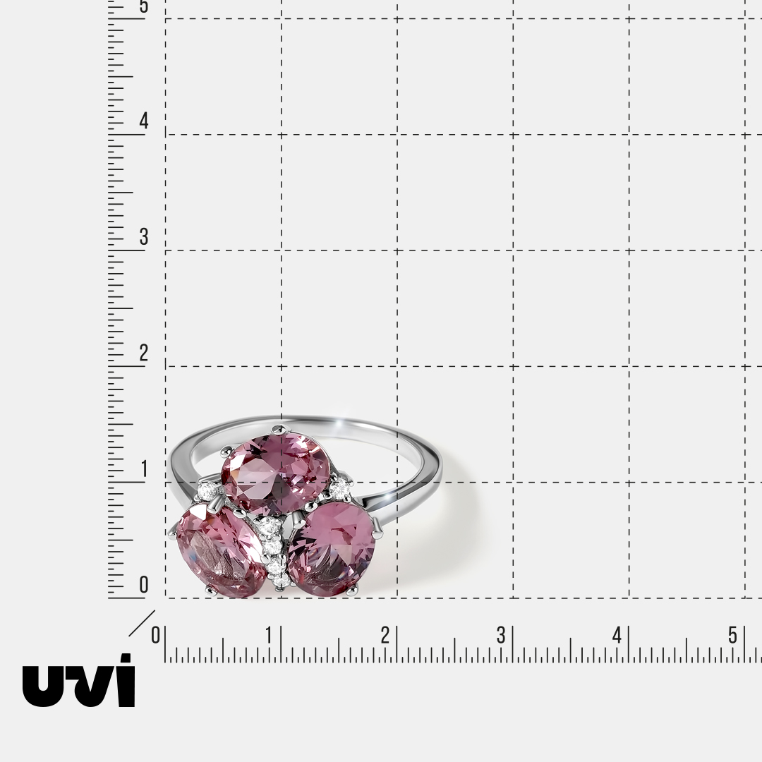 Серебряное кольцо с султанитами