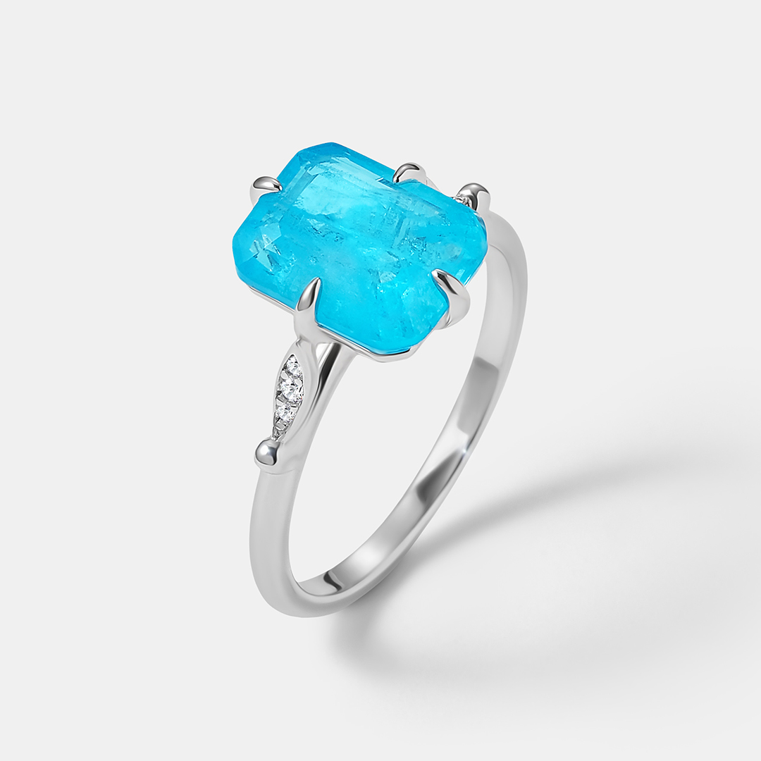 Серебряное кольцо с горным хрусталем