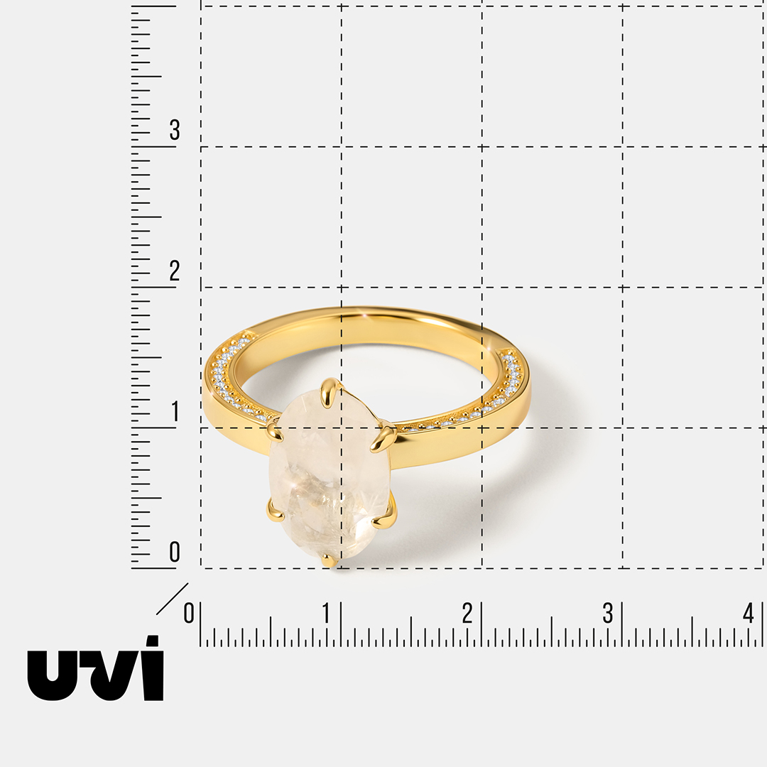 Серебряное кольцо с горным хрусталем