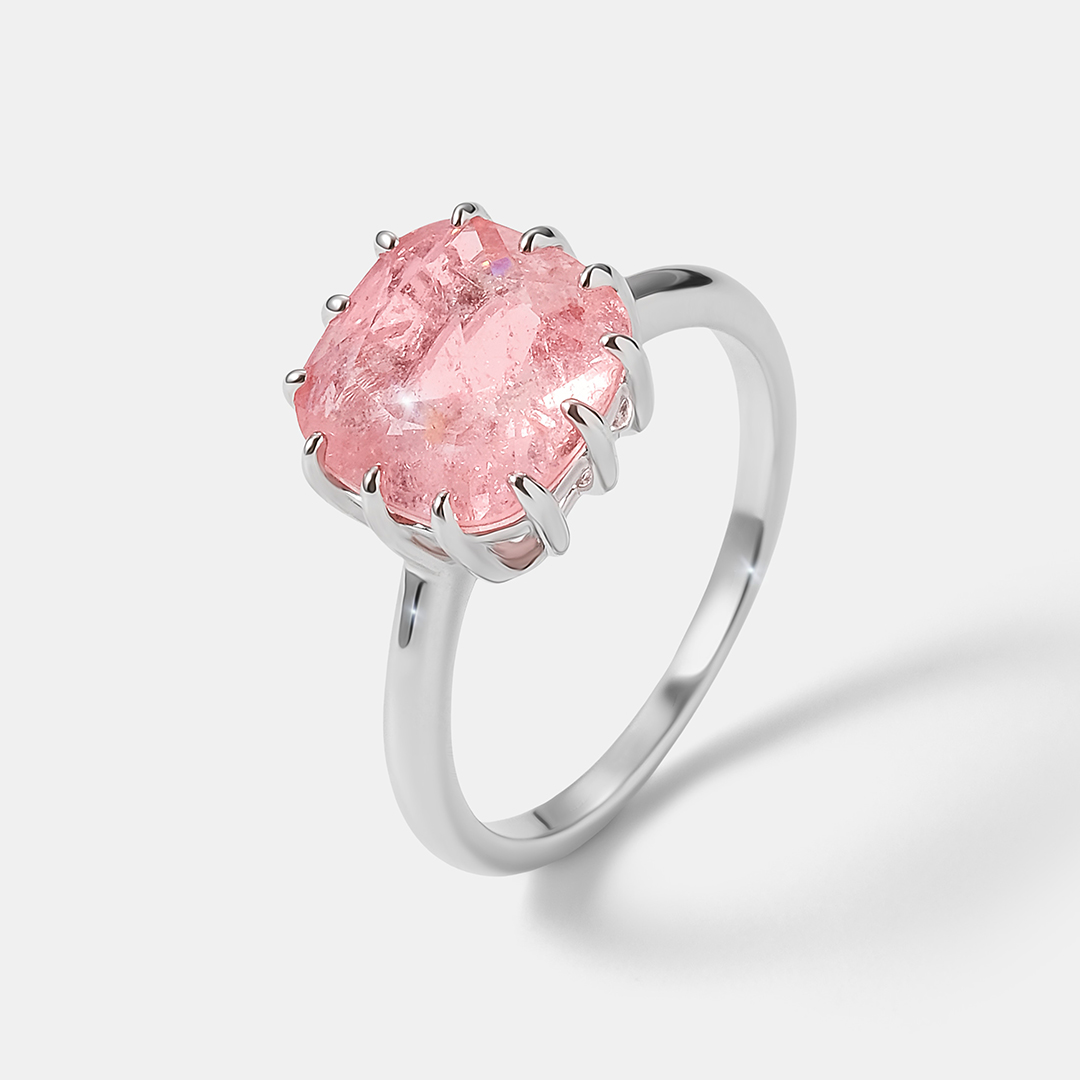 Серебряное кольцо с горным хрусталем
