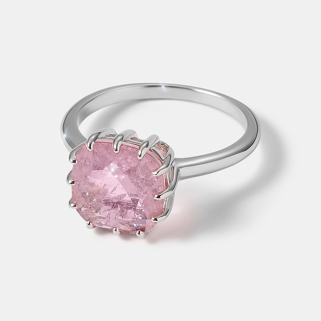 Серебряное кольцо с горным хрусталем