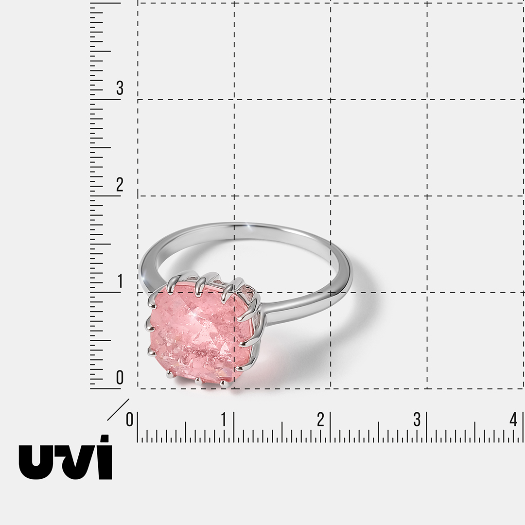 Серебряное кольцо с горным хрусталем