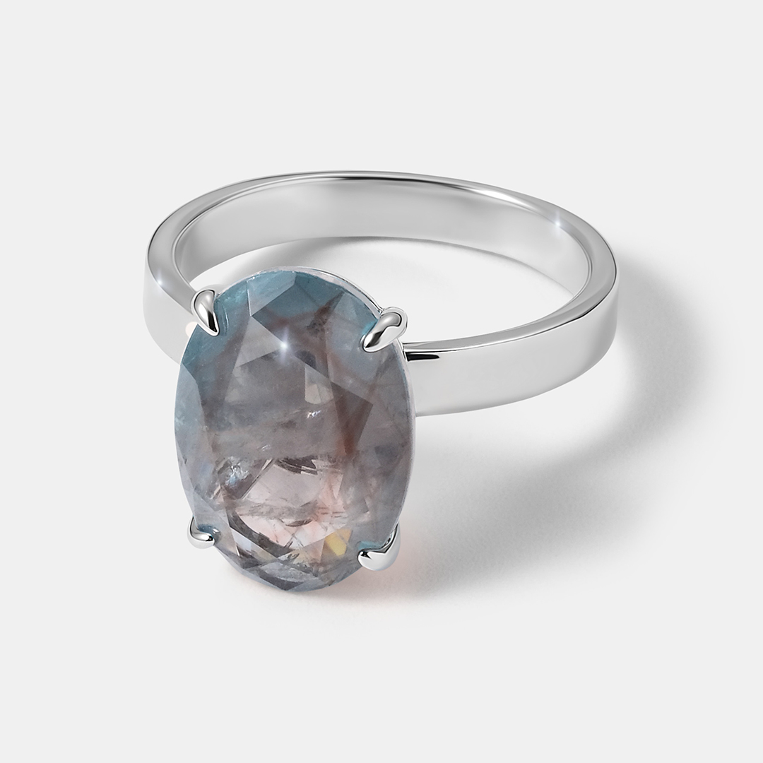 Серебряное кольцо с горным хрусталем