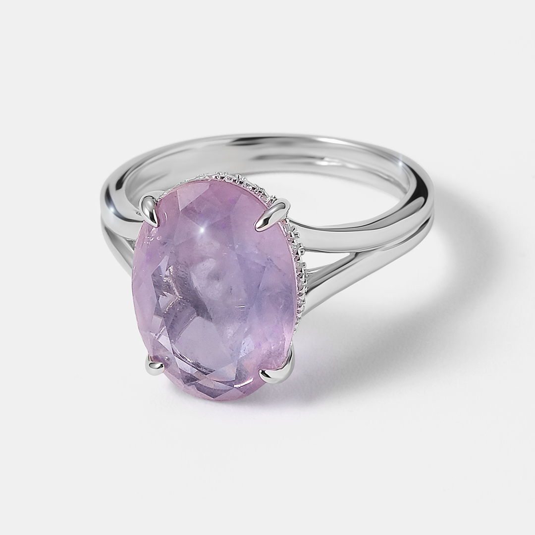 Серебряное кольцо с горным хрусталем