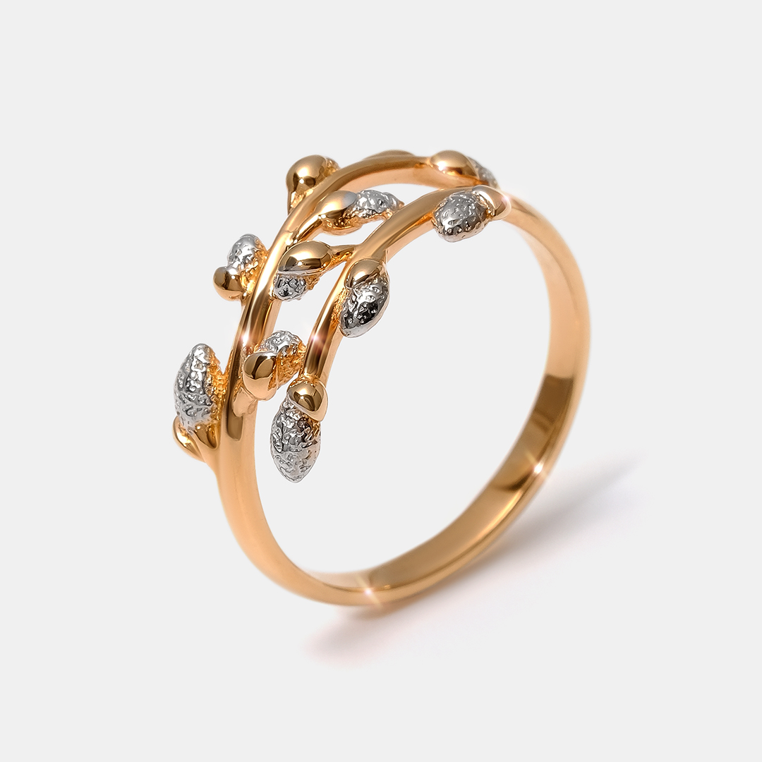 Серебряное кольцо "Верба"