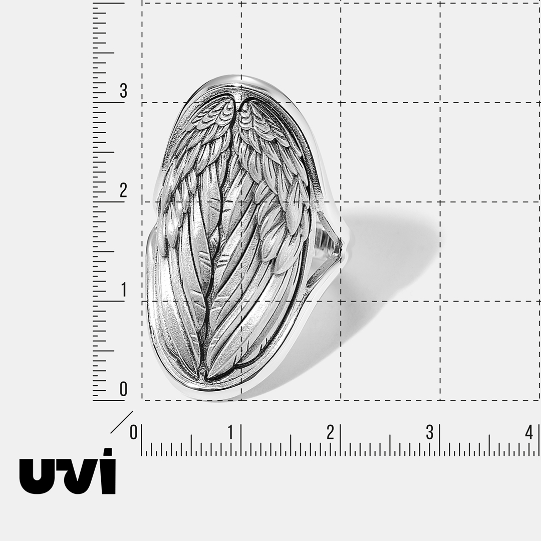 Серебряное кольцо "Крылья Ангела"