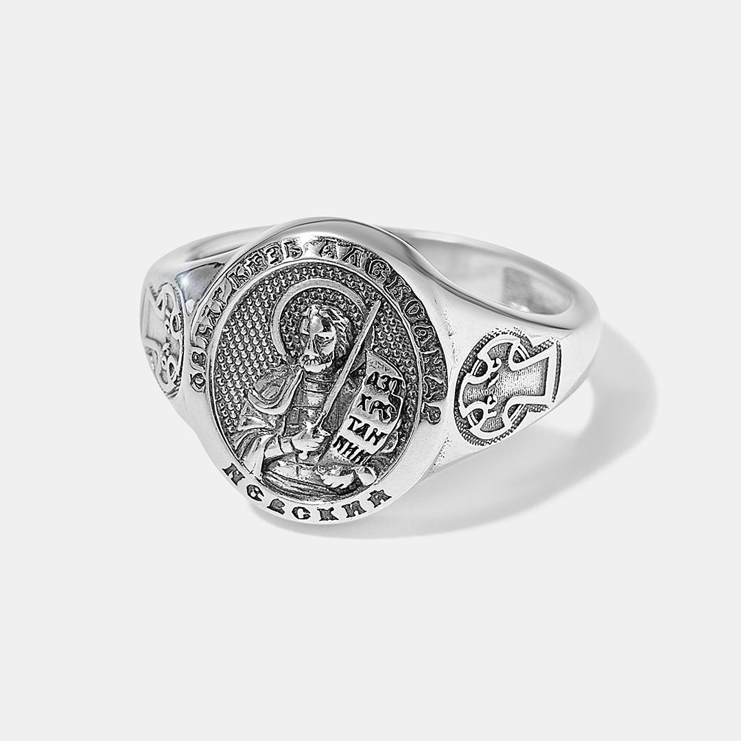 Серебряное кольцо "Православное"