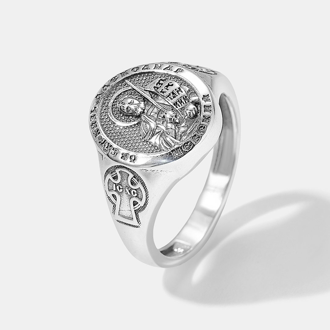 Серебряное кольцо "Православное"