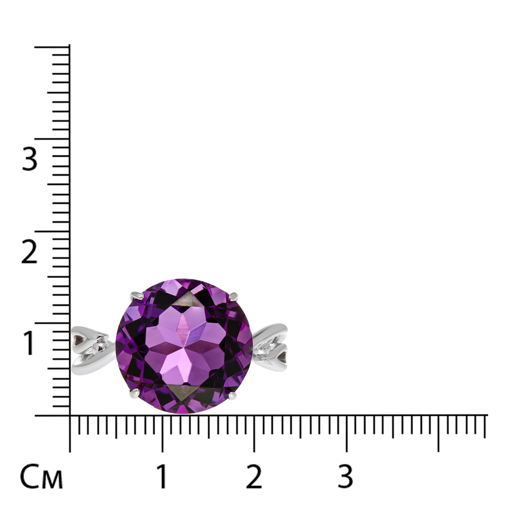 Серебряное кольцо с аметистом