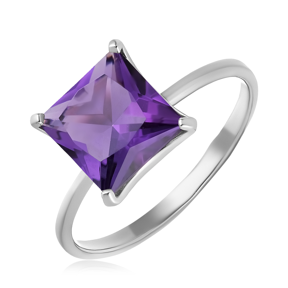 Серебряное кольцо с аметистом