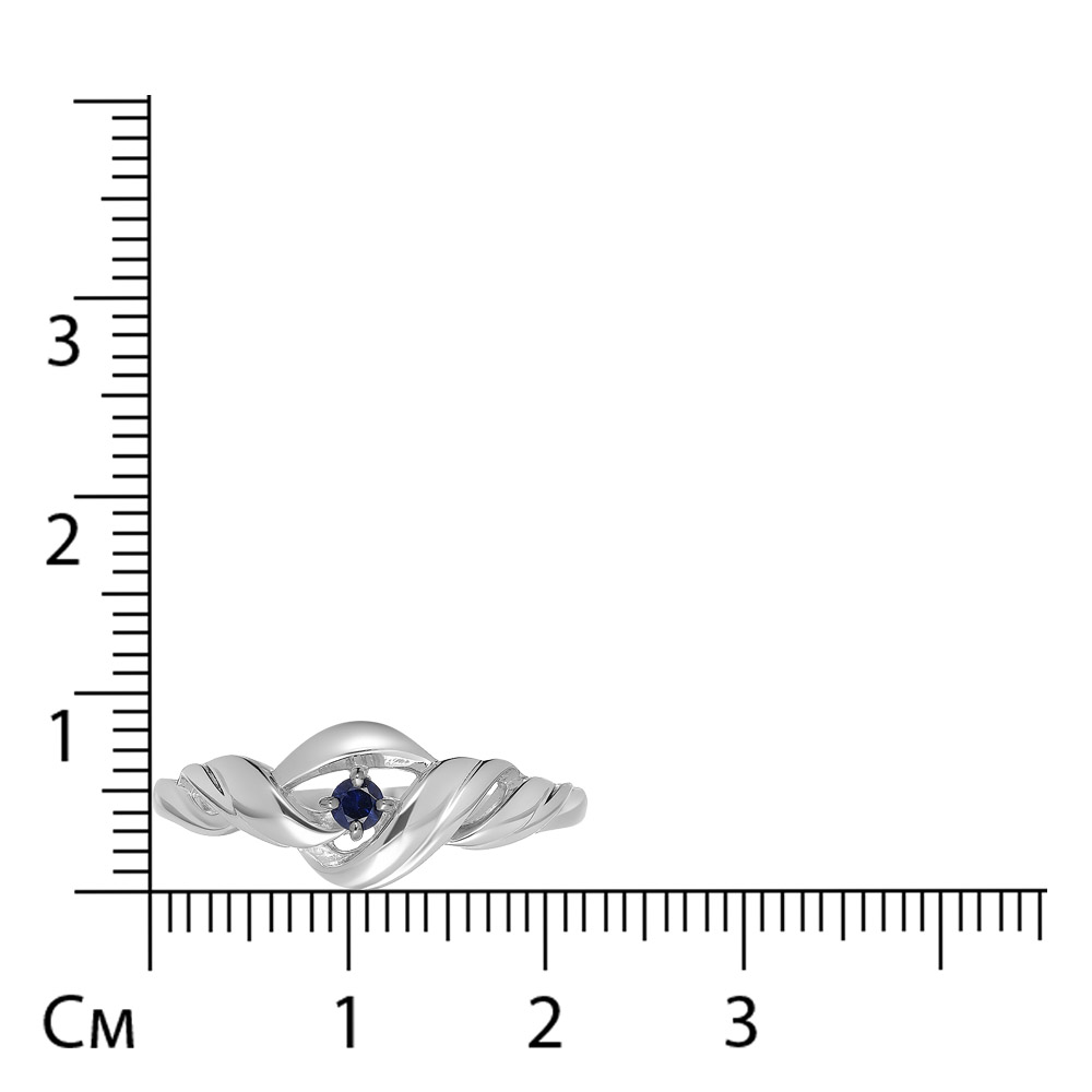 Серебряное кольцо с сапфиром