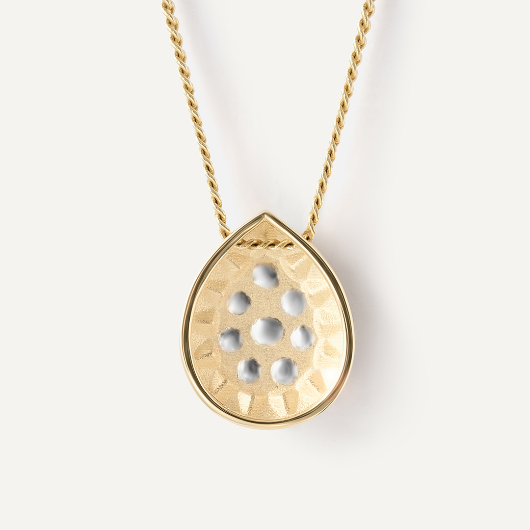 Подвеска из желтого золота с бриллиантами