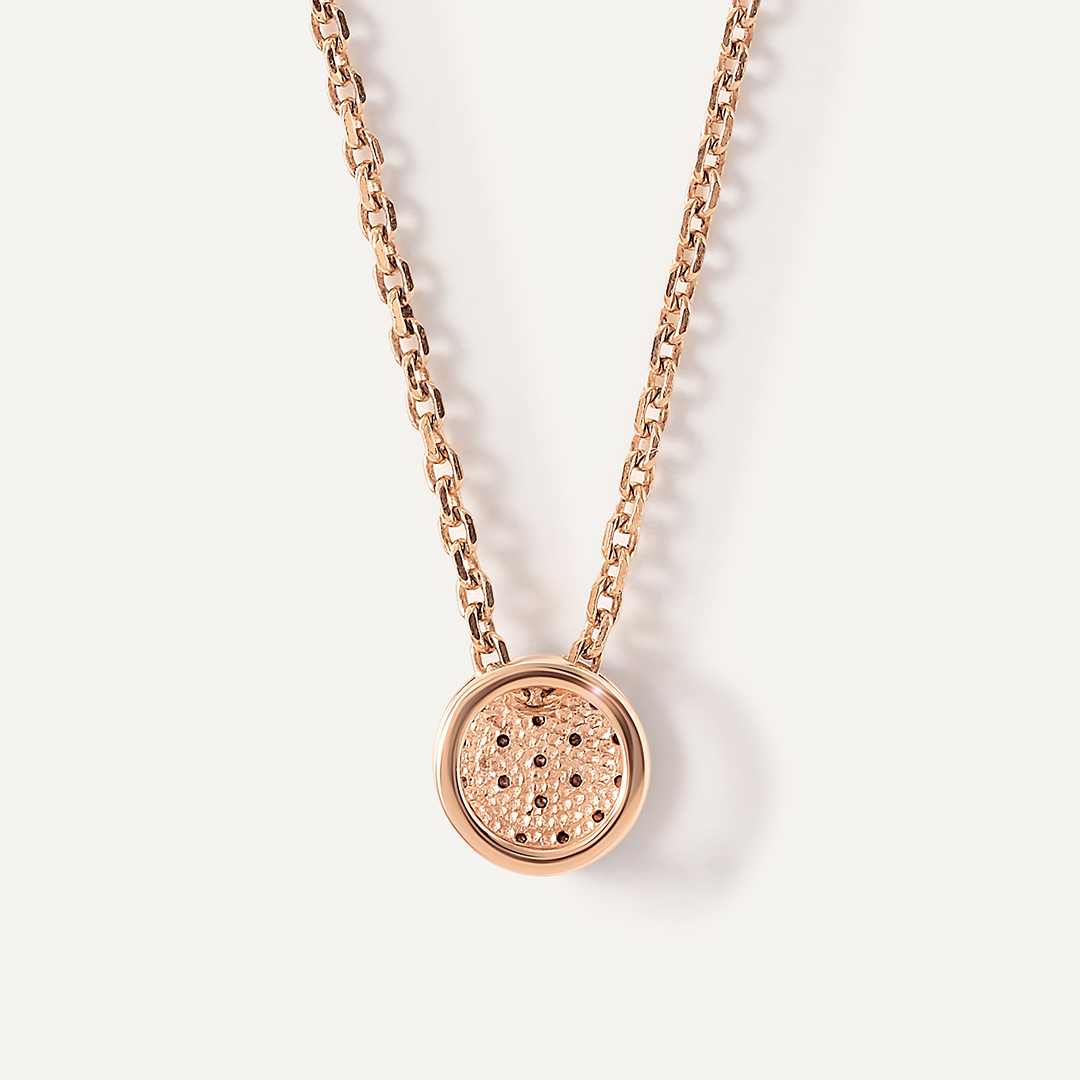 Подвеска из золота с оранжевыми бриллиантами