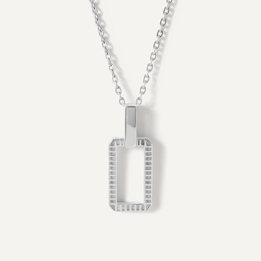 Подвеска из белого золота с бриллиантами