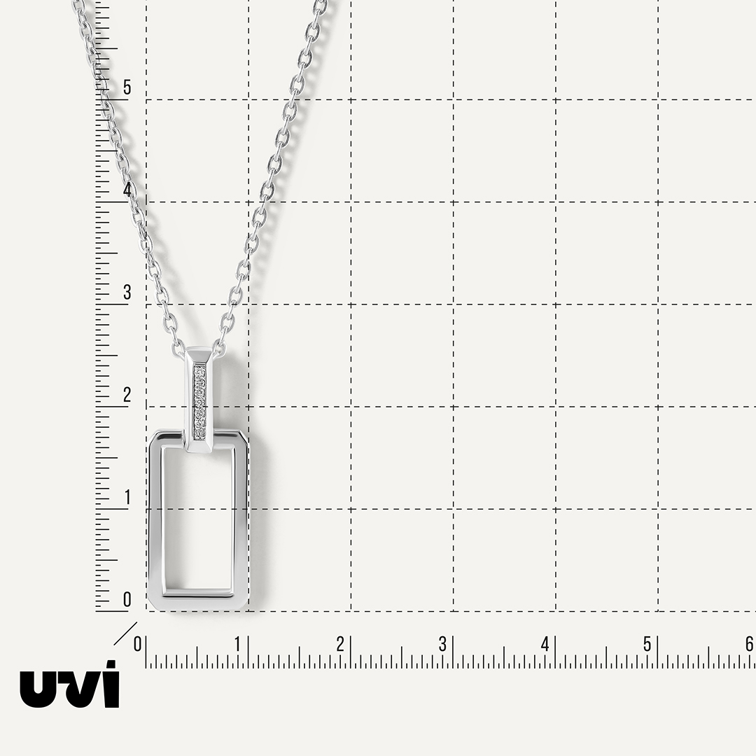 Подвеска из белого золота с бриллиантами