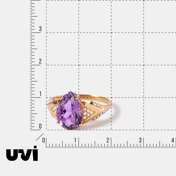 Серебряное кольцо с аметистом