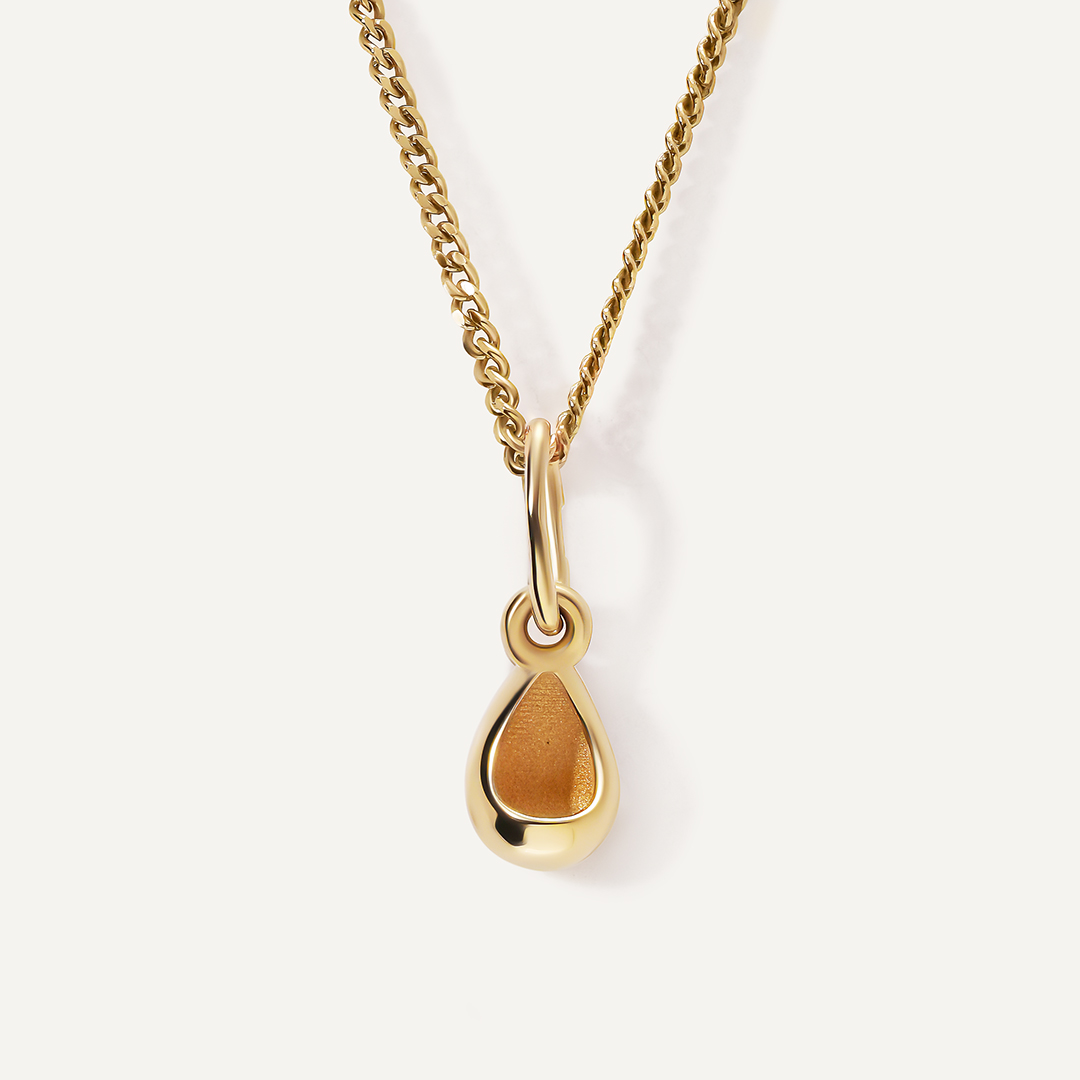 Подвеска из желтого золота "Капля"